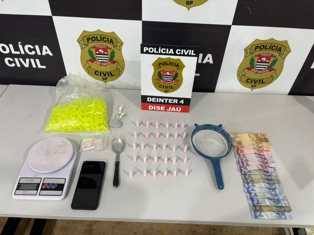 DISE Prende Jovem de 19 Anos com Drogas e Material do Tráfico em Jaú