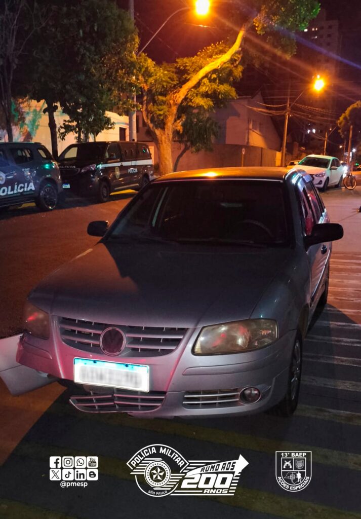BAEP APREENDE CARRO FURTADO COM PLACA ADULTERADA EM BAURU
